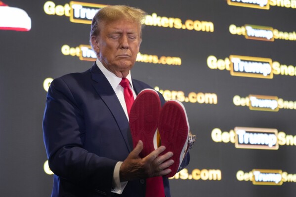 Trump american flag shoes cheap